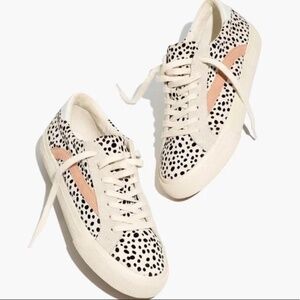 Madewell spotted calf hair sneakers